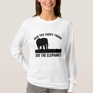 VERBOD DE GEHEUGENHANDEL, SLUIT DE ELEPHANTS T-shi T-shirt