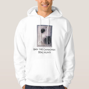 VERBOD DE ZEEHONDENJACHT Zadelrobben Wildlife Supp Hoodie