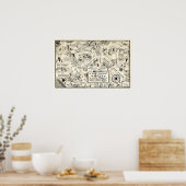 VERBOD HARLEM NIGHTLIFE MAP 1926 POSTER (Keuken)