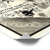 VERBOD HARLEM NIGHTLIFE MAP 1926 POSTER (Hoek)