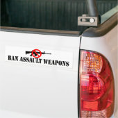 Verbod op asfaltwapens bumpersticker (Op Truck)