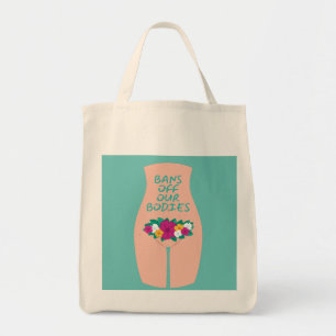 Verbod op onze lichamen Aqua Tote Bag