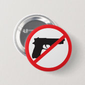 Verbod op Pistolen tegen Pistool Pacifiist Ronde Button 5,7 Cm (Voorkant /achterkant)