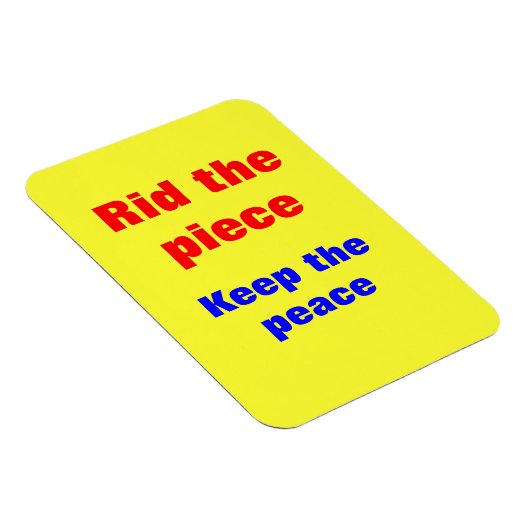 Verbod op pistool slogans magneet (Rechterzijde)