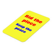 Verbod op pistool slogans magneet (Linkerzijde)