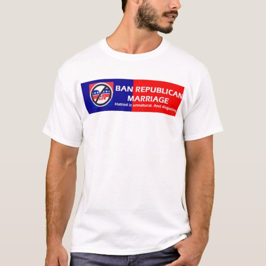 Verbod op Republikeins huwelijk T-shirt (Voorkant)