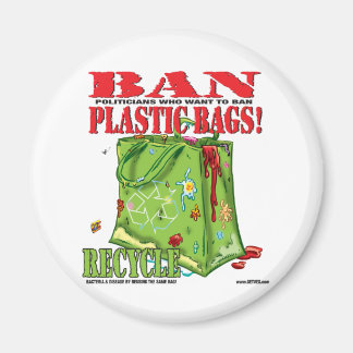 VERBOD... PLASTIC ZAKKEN! MAGNEET