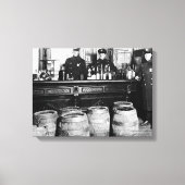 Verbod - Speakeasy Police Raid Bootlegger - M Canvas Afdruk (Voorkant)