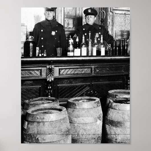 Verbod - Speakeasy Police Raid Bootlegger - M Poster (Voorkant)