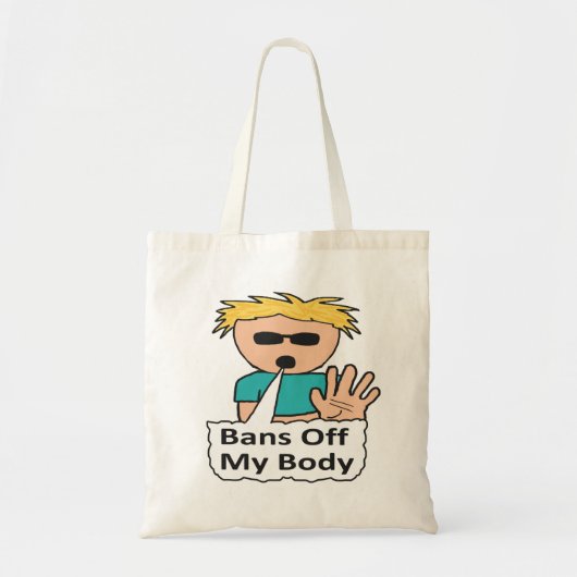 Verbod uit mijn lichaam tote bag (Voorkant)