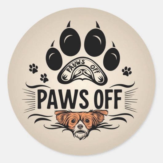 Verboden aan te raken zone ronde sticker (Voorkant)