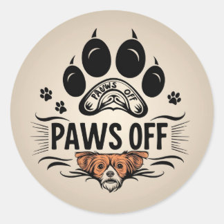 Verboden aan te raken zone ronde sticker