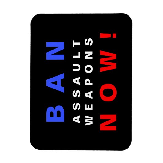 Verboden Assault Weapons nu! Protest tegen Pistole Magneet (Verticaal)