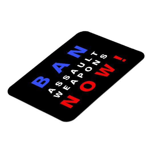 Verboden Assault Weapons nu! Protest tegen Pistole Magneet (Linkerzijde)