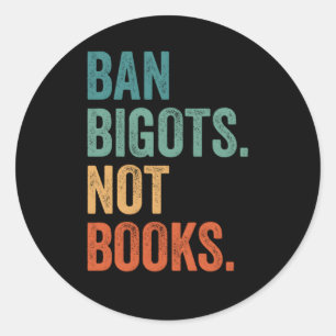 Verboden bigots boeken geen boekenboekjes met boek ronde sticker