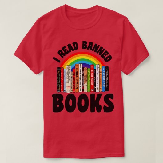 Verboden boeken 28 t-shirt (Design voorkant)