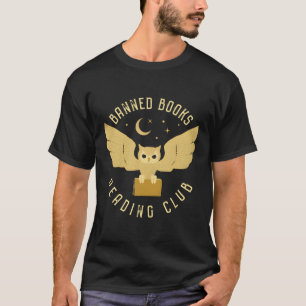 Verboden boeken Leesclub Retro Owl T-shirt