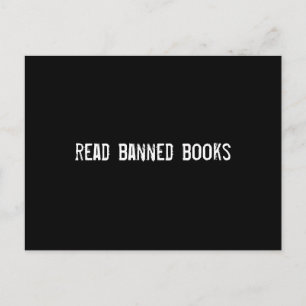 verboden boeken lezen briefkaart