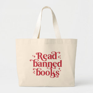 Verboden Boeken Lezer Geliefde Grote Tote Bag