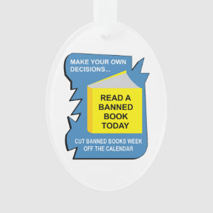 Verboden boeken ornament