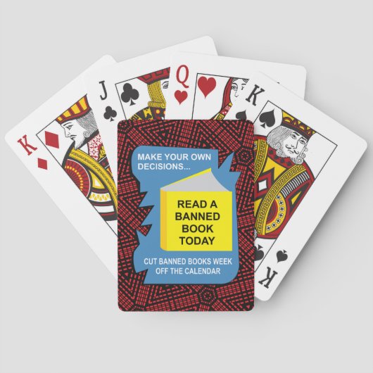 Verboden boeken pokerkaarten (Achterkant)