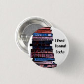 verboden boeken ronde button 3,2 cm (Voorkant /achterkant)