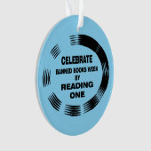 Verboden Boeken Week Ovaal Ornament (voorkant)