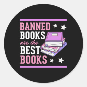 Verboden boeken zijn de beste boeken voor literair ronde sticker