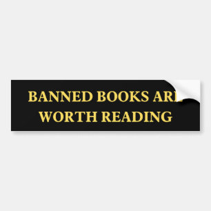 Verboden boeken zijn het lezen waard bumpersticker
