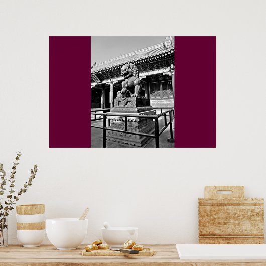 Verboden City Dragon-status Poster (Keuken)