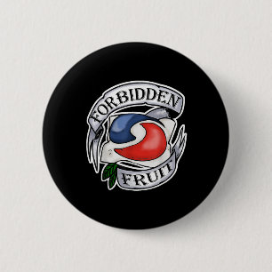 Verboden Fruit Stomme Tiener Challenge Tattoo Pod Ronde Button 5,7 Cm