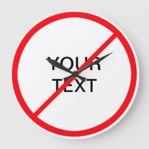 Verboden handtekening grote klok