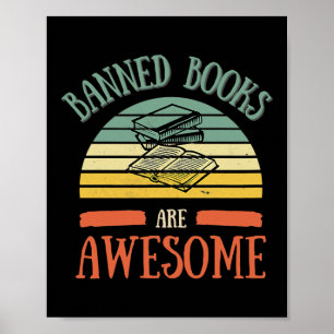 Verboden lezer Books Retro Mannen Vrouwen Kinderen Poster