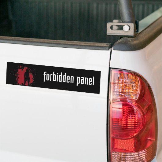 Verboden panelteller bumpersticker (Op Truck)