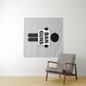 Verboden Pistolen Wandkleed (In Situ (horizontaal))