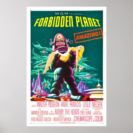 Verboden planeet - Klassiek Poster film (Voorkant)