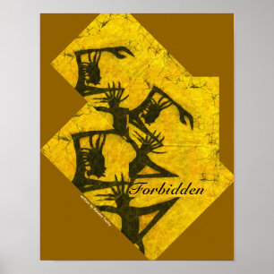 verboden poster