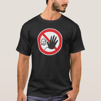 Verboden toegang bord t-shirt
