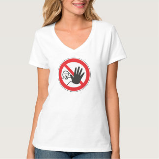 Verboden toegang bord t-shirt