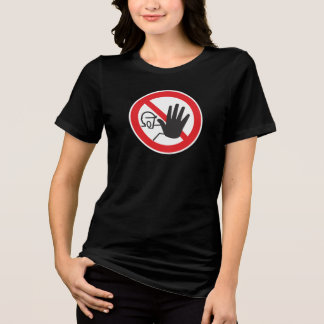Verboden toegang bord Tri-Blend shirt