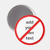  verbodsbord magneet (Voorkant / Achterkant)