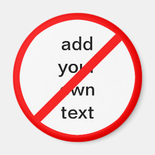 verbodsbord magneet
