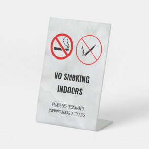 Verbodsbord Niet Roken Reclamebord Met Voetstuk