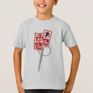 Verbodsbord voor parkeeraanarchie t-shirt