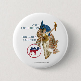 Verbodspartij Lady Liberty Ronde Button 5,7 Cm