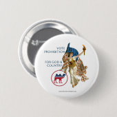 Verbodspartij Lady Liberty Ronde Button 5,7 Cm (Voorkant /achterkant)