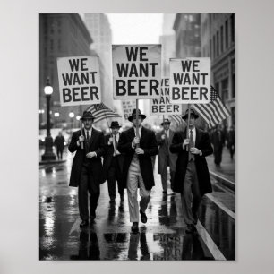  verbodstijd: we willen bierprotestmars poster