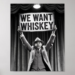  verbodstijdperk: we willen whisky poster