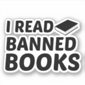 VERBOEKEN LEZEN STICKER (Voorkant)