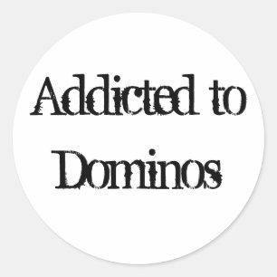 Verbonden aan Dominos Ronde Sticker